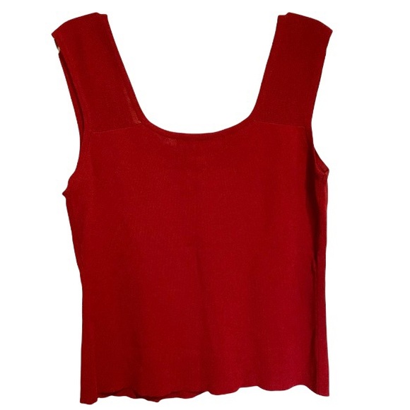 Button Down cropped Sleeveless Sweater Tank Large by J.A.C. - Picture 11 of 14